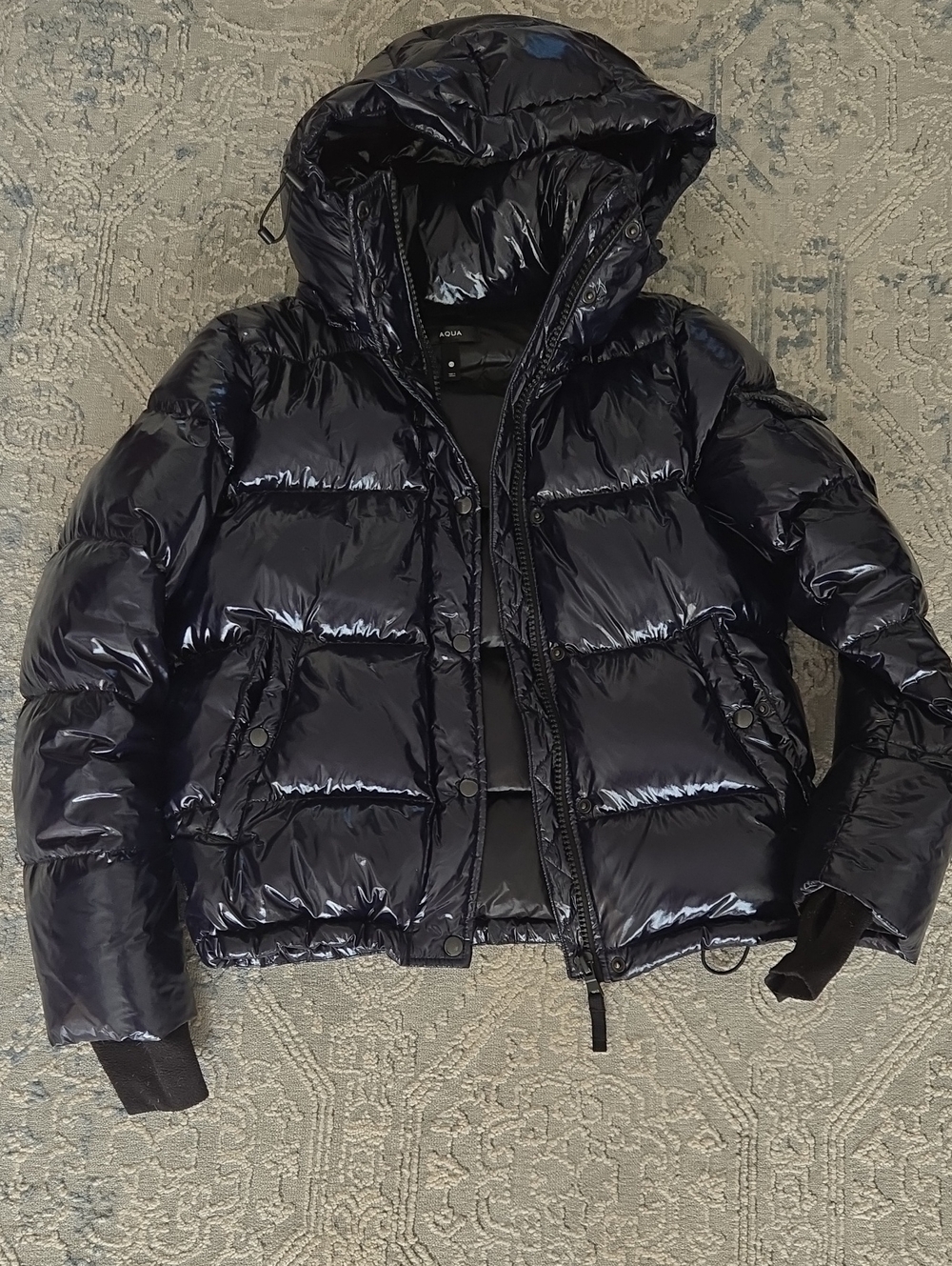 Aqua from Bloomingdales Puffer